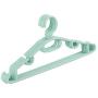 SAASNY Standard Hangers Plastic Hangers,Multi Coloured Plastic Hanger,Adult Plastic Coat Hangers,Plastic Clothes Hanger Windproof Hooks,30 Pack Space-Saving Non-Slip,Green for Coat,Jacket,Shirt,Dress