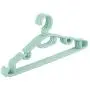 SAASNY Standard Hangers Plastic Hangers,Multi Coloured Plastic Hanger,Adult Plastic Coat Hangers,Plastic Clothes Hanger Windproof Hooks,30 Pack Space-Saving Non-Slip,Green for Coat,Jacket,Shirt,Dress