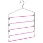 Clothes Hangers, Clothes Pants Hangers 2pack-Multi Layers Metal Pants Slack Hangers,Non-Slip 4-Tier Swing Arm Pants Hangers Rack Closet Storage Organizer for Trousers Jeans Scarf Skirts Hanging