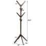 Coat Rack Tree Stand Clothes Holder Hat Hanger Hall Stand Umbrella Wood New