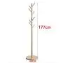 KejingMiao Coat Rack Coat Stand Coat Hook Pure Wood Floor-Standing Living Room Bedroom Hanger Simple Clothes Rack European Style American Style