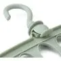 Magic Hangers, Space Saving Clothes Hangers 360° Swivel Hooks Plastic Hanger Organizer Closet Organizer -Gray 3-Pack