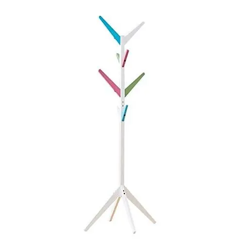 ZHWEI Simple Bedroom Coat Rack Solid Wood Hangers Landing Clothes Rack Household Simple Modern Stable Durable (Color : Multi-Colored)