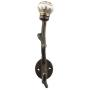 Indianshelf Handmade 1 Artistic Vintage Grey Iron Hexagon Small Rail Hooks Holders/Clothes Hooks Over Door