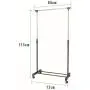 Adjustable Rolling Clothes Hanger Coat Rack Floor Hanger Storage Wardrobe Clothing Drying Racks with Shoe Rack