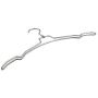 Thick Simplicity Style Metal Hanger for Clothes, Rotating Hook Pearl Nickel Hanger(10 Pieces)