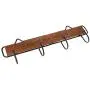 RUZYY Wall Mounted Clothes Hanger 4 Hooks Hat Key Holder Laundry Coat Rack Hanging Storage Shelf for Home - White