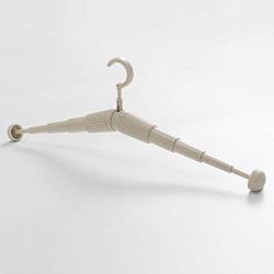 Ymout Telescopic Travel Hangers Mini Clothes Hangers Portable Multifunctional Drying Rack(Khaki ,Free Size)