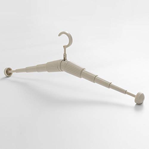 Ymout Telescopic Travel Hangers Mini Clothes Hangers Portable Multifunctional Drying Rack(Khaki ,Free Size)