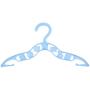 Eduton 40 x Kids Baby Plastic Coat Clothes Garment Trousers Hangers Blue Durable