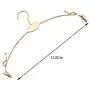 Exttlliy Metal Underwear Bra Rack Durable Fashion Children Clothes Hangers Hook Lingerie Shop Display Hanger Clips (Rose Gold, 10PCS)