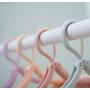 Freego 10Pcs Portable Plastic Clothes Hanger Folding Drying Rack for Home and Outdoor Travel Camping (Without Clips)