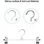 Aokilom Trousers Pants Hangers,20 Pack Strong Chrome Metal Clothes Coat Skirt Hangers with Adjustment Non-Slip Clips,Heavy Duty Durable Space Saving,Silver Aokilom Trousers Pants Hangers,20 Pack Strong Chrome Metal Clothes Coat Skirt Hangers with Adjustment Non-Slip Clips,Heavy Duty Durable Space Saving,Silver