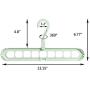 Music Dream Space Saving Hangers-Magic Cascading Hangers-Multifunctional Closet Clothes Hanger Organizer 10Pack Green