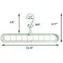 Music Dream Space Saving Hangers-Magic Cascading Hangers-Multifunctional Closet Clothes Hanger Organizer 10Pack Green