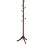 VASAGLE Coat Rack Free Standing, Wooden Hall Tree Coat Hat Tree Coat Hanger Holder Enterway with Solid Rubberwood Base for Coat, Hat, Clothes, Scarves, Handbags,Umbrella, Dark Walnut URCR01WN VASAGLE Coat Rack Free Standing, Wooden Hall Tree Coat Hat Tree Coat Hanger Holder Enterway with Solid Rubberwood Base for Coat, Hat, Clothes, Scarves, Handbags,Umbrella, Dark Walnut URCR01WN
