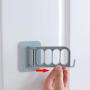 Grey990 Home Wall Mount Self-Adhesive Foldable Clothes Hanger Organizer Rack Hook Holder Apricot