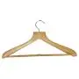 Pillowtex Deluxe Wood Suit Clothes Closet Hangers w/Bar - Set of 10 Natural Finish Hangers Pillowtex Deluxe Wood Suit Clothes Closet Hangers w/Bar - Set of 10 Natural Finish Hangers