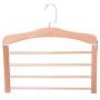 SunTrade 4-Layer Wooden Pants Rack,Trousers Pants Jeans Scarf Clothes Hanger Organizer (Beige)