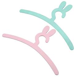 April-beautiful-life store Cute Rabbit Shape Wooden Kids Hanger Children Clothes Coat Rack Storage Hangers cabide Infantil perchero Infantil 2019,Pink