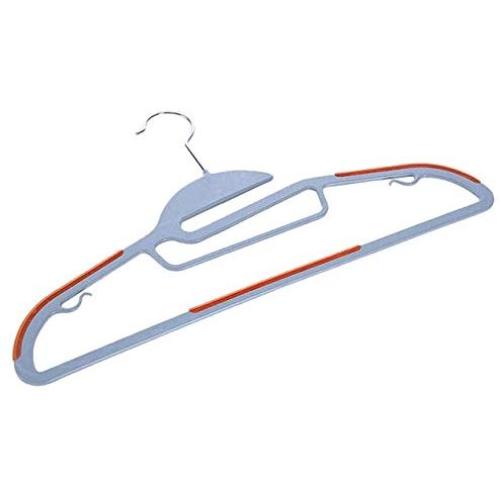 Zen Closet Dry Wet Clothes Amphibious Light Weight ABS Hangers with non-slip Shoulder Design, Steel Swivel Hooks, Value Pack - Set of 30, Orange Zen Closet Dry Wet Clothes Amphibious Light Weight ABS Hangers with non-slip Shoulder Design, Steel Swivel Hooks, Value Pack - Set of 30, Orange
