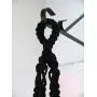 Macrame Black - Macrame Plant Hanger Black - Gothic Decor - Black Home Decor - Macrame Hanging Planter - Gothic Boho - Plant Pot Hanger