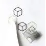 LXT&YY 2 pcs (Gold + Black) Nordic Style Wrought Iron Geometric Hanger Hook Wall Hanging Bedroom Clothes Jewelry Wall Storage Decoration