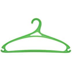 SAASNY Plastic Hangers,24 Green 41.5cm Plastic All Purpose Clothes Garment Coat Hangers Space Saving with Non-Slip Trouser Bar,Ideal for Home and Shops - Space Saving Solution