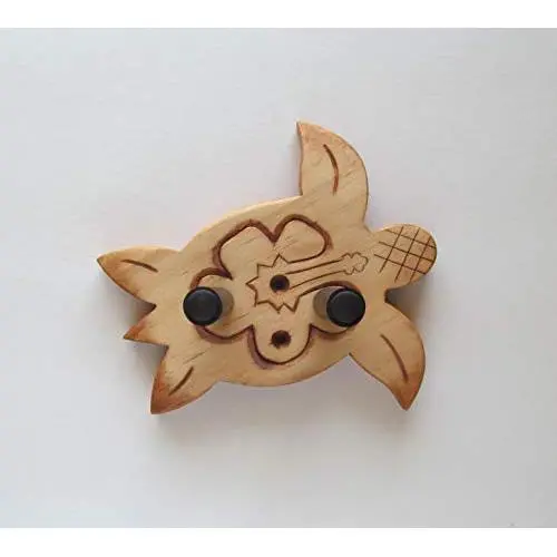 Ukulele Wall Mount Hanger, Sea Turtle, Hibiscus
