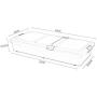 Under-Bed Storage Underbed Storage Bag Boxes Underbed Storage Boxes with Wheels with Clips Plastic Storage Boxes Clothes Quilt Storage Boxes Toy Clothing Storage Boxes ZHAOYONGLI