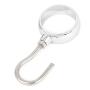 uxcell Wardrobe Bathroom Clothes Hanging Tube Rod Hooks Hangers 90mm Long 2pcs