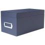 JackCubeDesign CD Case Storage Boxes Case DVD Organizer Holder with 50 Cases(Navy, 5.8 x 10.9 x 5.4 inches)-MK226A