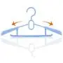 Liyes Plastic Hangers, Dry Wet Clothes Clothes Tree, Telescopic Durable Hanger Space-Saving Clothes Stand with Non-Slip Pads Adjustable Cushion Clips for Coat, Jacket, Dress, Shirt (Blue)