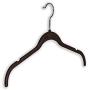 BriaUSA Velvet Shirt & Dress Hangers Notched Shoulder Prevents Slipping Steel Chrome Swivel Hooks ? Black ? Boxes of 20