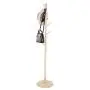 Fdit Assembled Wooden Coat Hat Stand Tree Jacket Cloth Vertical Hanger Rack 8 Hooks ((Wooden Color))