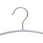 Nature Smile 10 Pack Non-Slip Suit Hanger,Coat Jacket Hangers,Sweater Hangers,PVC-Coating Metal Hangers for Pants,Shawls,Belts,Bras - Dimple & Crease Free T-Shirt Hangers,Silvery Grey Color