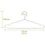 10pcs Super Strong Stainless Steel Metal Wire Hangers Clothes Hangers, Coat Hanger, Suit Hanger