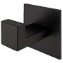 Wellsum 3M self 3M Adhesive Matte Black Bathroom Rustproof Heavy Duty Door Hanger, 2-Piece Towel Hook, No Drilling