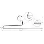 Mawa by Reston Lloyd Trouser Series Non-Slip Space-Saving Clothes Hanger with Single Rod for Pants, Style KH/1, Set of 10, Silver
