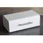 White Sleek Modern Bread Boxes For Kitchen Counter - Steel Bread Storage Bin By Cooler Kitchen