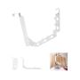 HJYPYJ Magic Hanger,Wall-Mounted Stainless Steel + ABS Folding Hanger,Portable Space-Saving Organizer Hangers, Detachable/White / 1 pcs