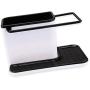 Hengory 2-in-1Kitchen Sink Sponge Holder Dish Cloth Hanger ABS Kitchen Sink Organization Basket for Sponges Dishcloth Kitchen In Sink Caddy Kitchen Sink Storage Organizer