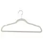 60PCS Non Slip Velvet Clothes Suit/Shirt/Pants Hangers White, Black, Purple,Red