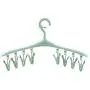 10PCS 8-Clips Underwear Socks Hangers Multi Function Clothing Drying Rack Wardrobe Storage Clothes Hanger Organizer Clothespin Random Color 10PCS 8-Clips Underwear Socks Hangers Multi Function Clothing Drying Rack Wardrobe Storage Clothes Hanger Organizer Clothespin Random Color