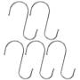 uxcell Stainless Steel S Shaped Kitchen Pot Pan Clothes Hanger Hook 9.5cm Long 5 PCS
