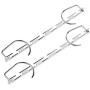 TOPBATHY 2pcs Magic Hanger Foldable Metal Straight Shape Space Saving Wonder Clothes Hangers Closet Organizer Hanger for Home Room Outdoor