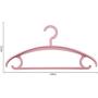 SAASNY Standard Plastic Hangers Adult Clothes Hangers,15 Pack,Thin Space Saving,Non-Slip Material,Simply Elegant,Nice Size for Adult Wardrobe/Closet/Cupboard,42 cm,Green Ideal for Home and Shops