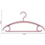 SAASNY Standard Plastic Hangers Adult Clothes Hangers,20 Pack,Thin Space Saving,Non-Slip Material,Simply Elegant,Nice Size for Adult Wardrobe/Closet/Cupboard,42 cm,Green Ideal for Home and Shops