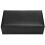 Cimenn Jewelry Box, Elegant PU Leather Solid Color Case Storage Organizer for Women Girls(Black)