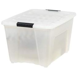 IRIS USA, Inc TB-56D 53 Quart Stack & Pull Box, Multi-purpose Storage Bin, 6 Pack, Pearl